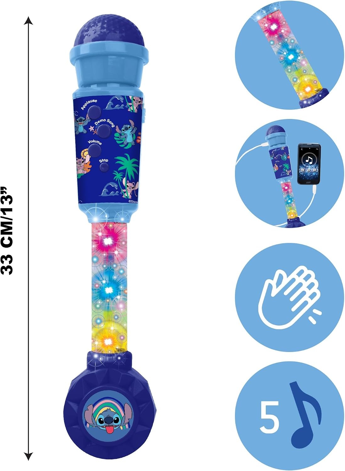 Lexibook Interaktives Kinder-Karaoke-Mikrofon - Blau - Bis zu 37% sparen