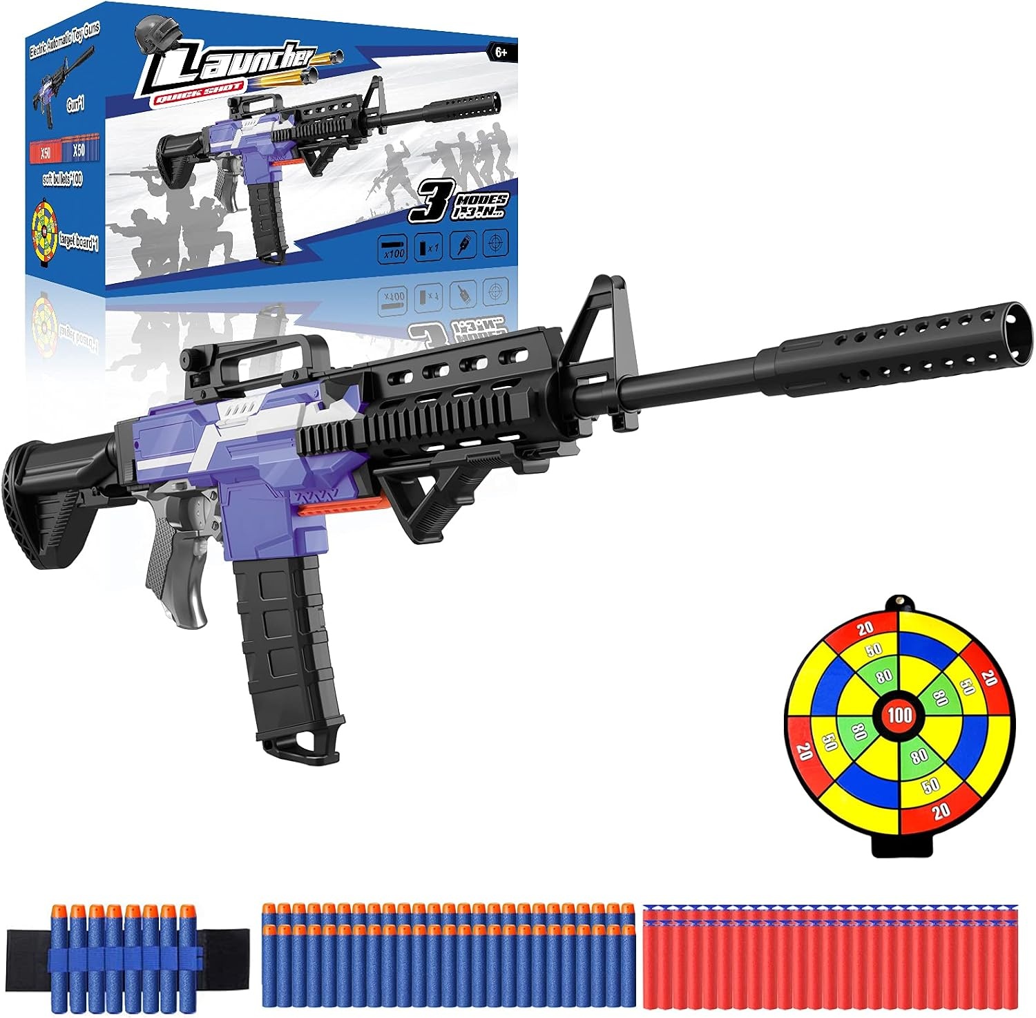 Automatischer M416 Spielzeug-Blaster mit 100 Pfeilen - Jetzt bis zu 39% sparen