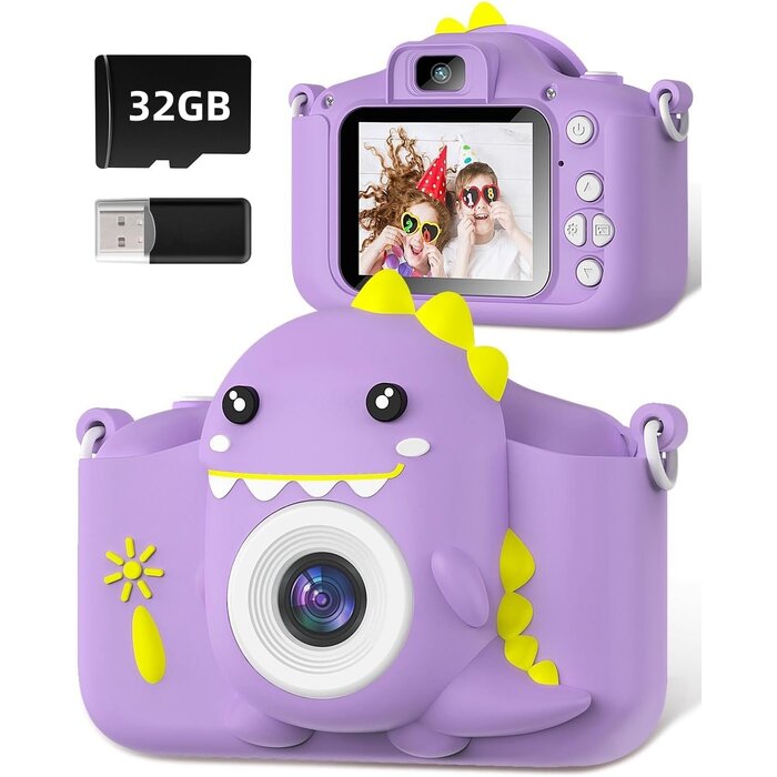 Dino-Kinderkamera mit 32GB SD-Karte: Jetzt bis zu 38% Rabatt sichern