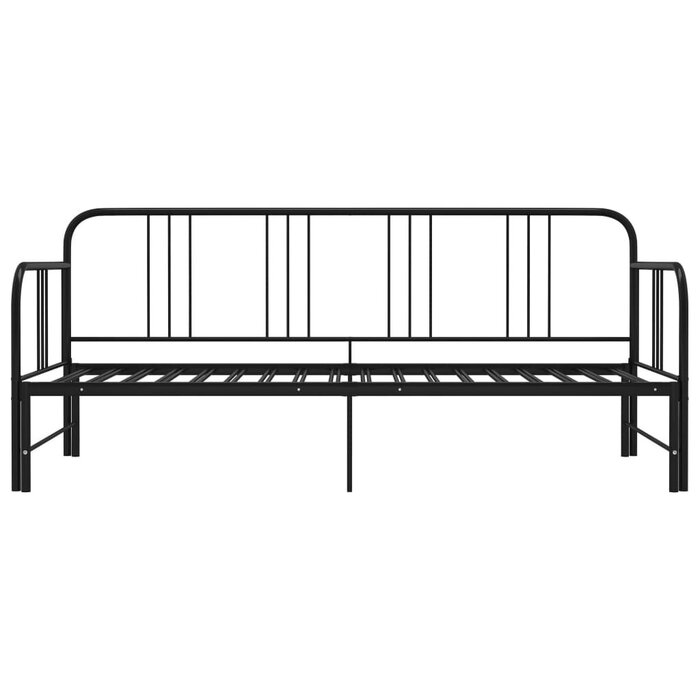 Vidaxl Ausziehbares Schlafsofa Metall Schwarz 90x200 cm - bis zu 44% Rabatt
