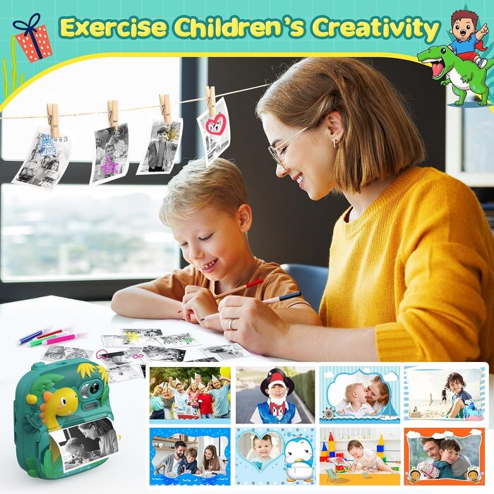 Sofortbildkamera für Kinder mit 12MP & Druckfunktion - bis zu 39% sparen!