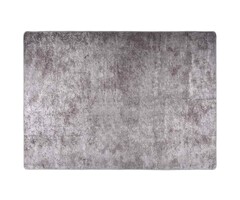 Vidaxl Waschbarer Velours-Teppich 120x180 cm Grau - jetzt bis zu 39% sparen