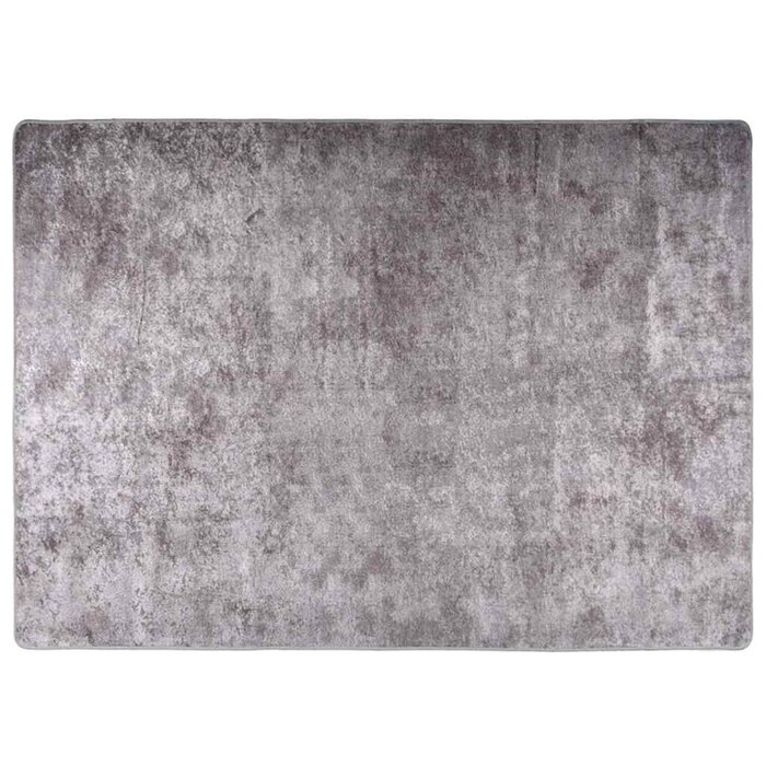Vidaxl Waschbarer Velours-Teppich 120x180 cm Grau - jetzt bis zu 39% sparen