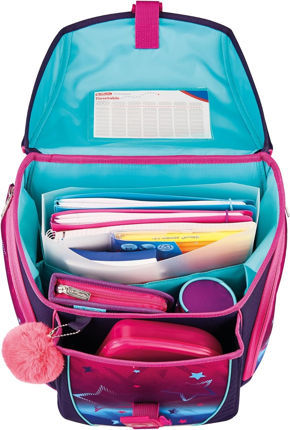 Schulrucksack für Kinder mit Sternen-Motiv Pink - bis zu 37% sparen