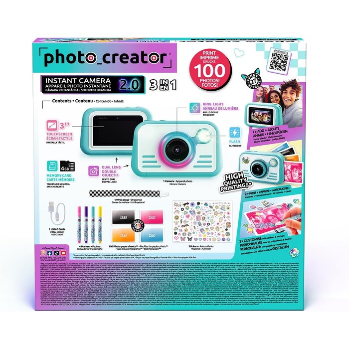 Canal Toys Digitale Sofortbildkamera für Kinder: 32 MP & Touchscreen - bis zu 40% sparen