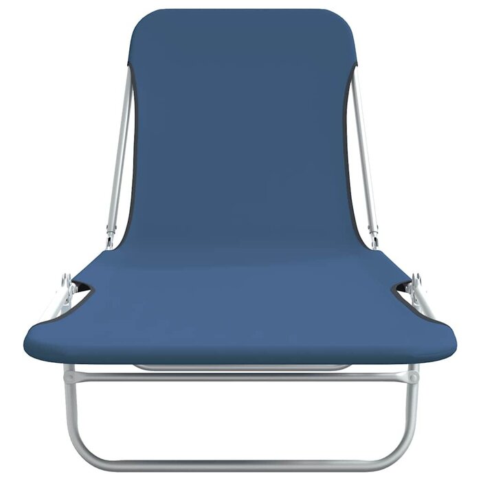 Vidaxl 2x Klappbare Sonnenliegen Blau | Jetzt bis zu 41% Rabatt sichern