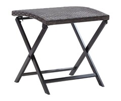 Vidaxl Klapphocker aus PE-Rattan, 44x44x40 cm - jetzt bis zu 40% günstiger