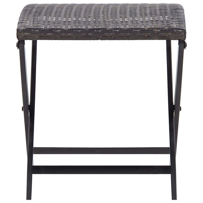 Vidaxl Klapphocker aus PE-Rattan, 44x44x40 cm - jetzt bis zu 40% günstiger