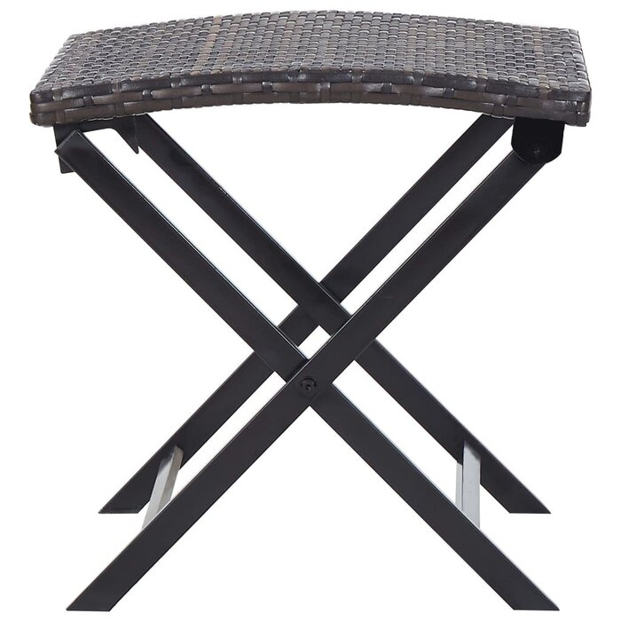 Vidaxl Klapphocker aus PE-Rattan, 44x44x40 cm - jetzt bis zu 40% günstiger