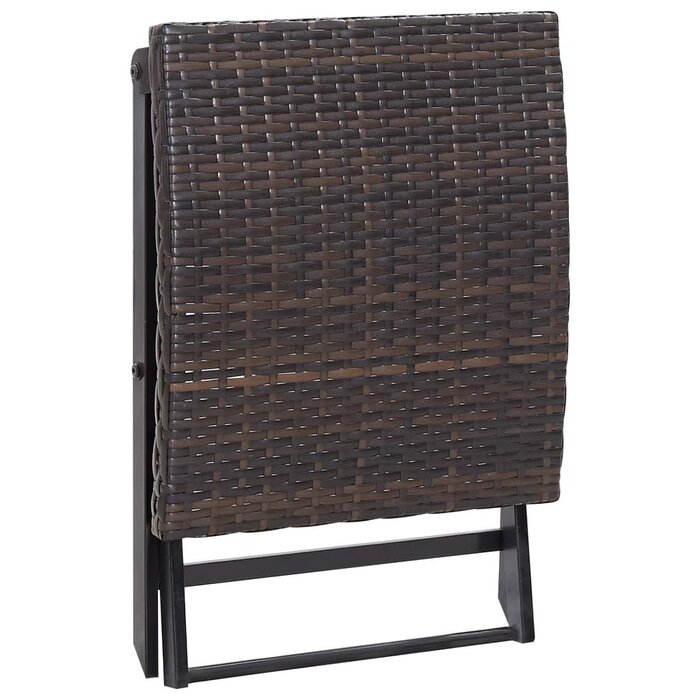 Vidaxl Klapphocker aus PE-Rattan, 44x44x40 cm - jetzt bis zu 40% günstiger