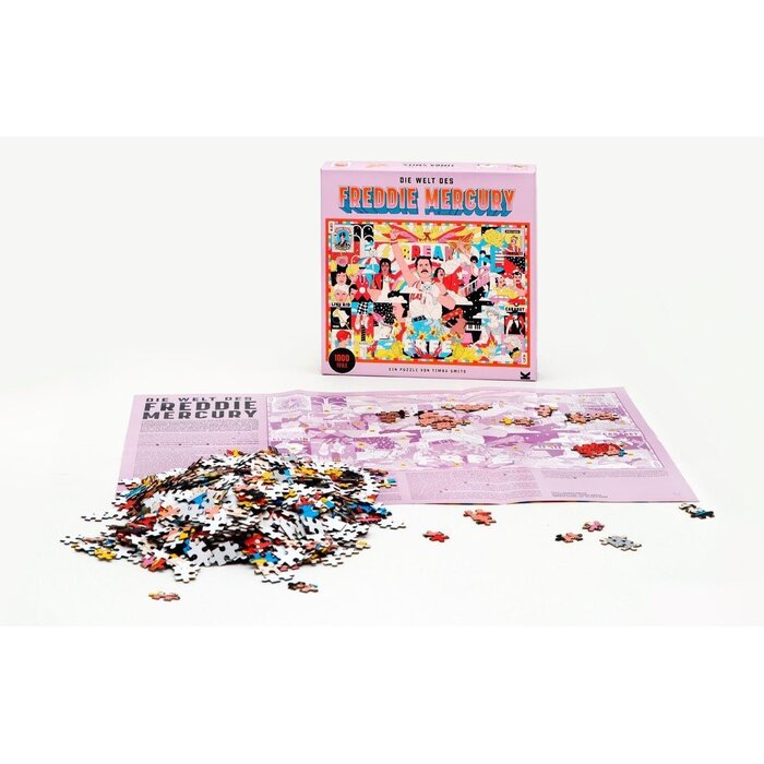 Freddie Mercury 1000-Teile Puzzle - Lebensgeschichte der Legende, bis zu 36% Rabatt
