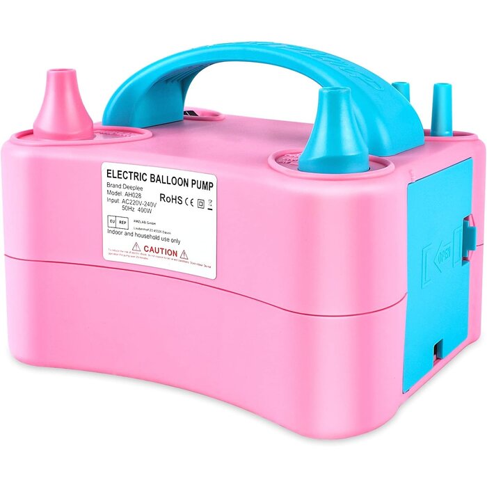 Elektrische Ballonpumpe 400W in Pink - jetzt bis zu 33% günstiger sparen