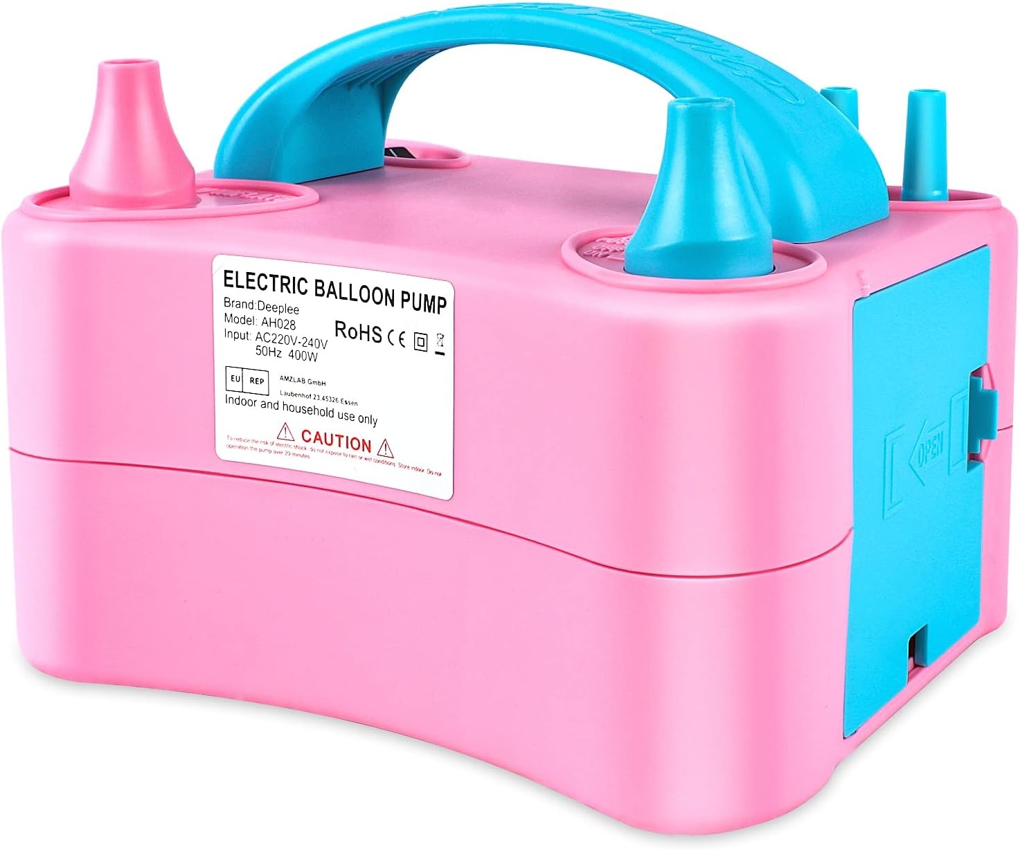 Elektrische Ballonpumpe 400W in Pink - jetzt bis zu 33% günstiger sparen