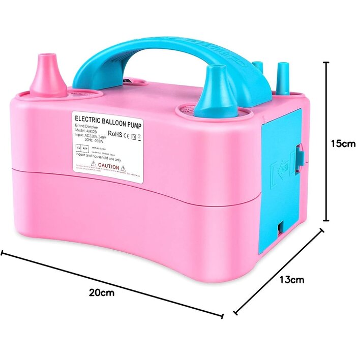 Elektrische Ballonpumpe 400W in Pink - jetzt bis zu 33% günstiger sparen