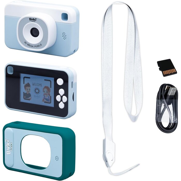 Kinder-Digitalkamera 40 MP, 1080p, 6cm Display - Blau, bis zu 39% Rabatt