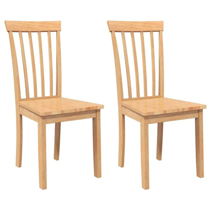 Vidaxl Ergonomische Esszimmerstühle aus Massivholz, 2er Set - bis zu 42% sparen