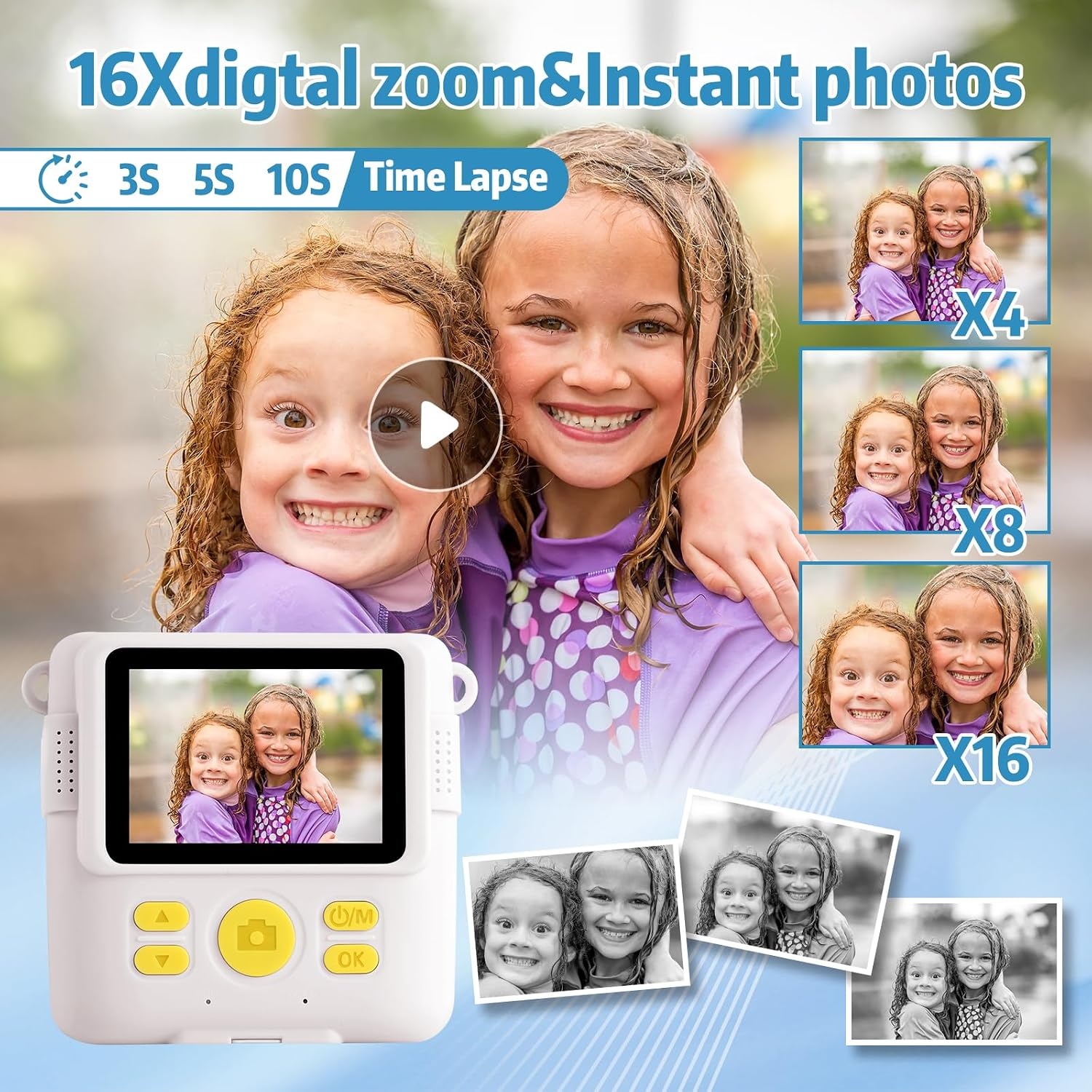 Digitale Kinder-Sofortbildkamera mit 1080p - bis zu 39% Rabatt