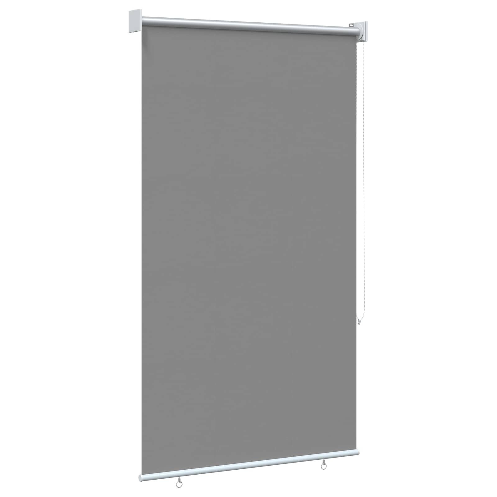 Vidaxl Wetterfestes Außenrollo 100 x 230 cm - Lichtgrau - Bis zu 37% Rabatt