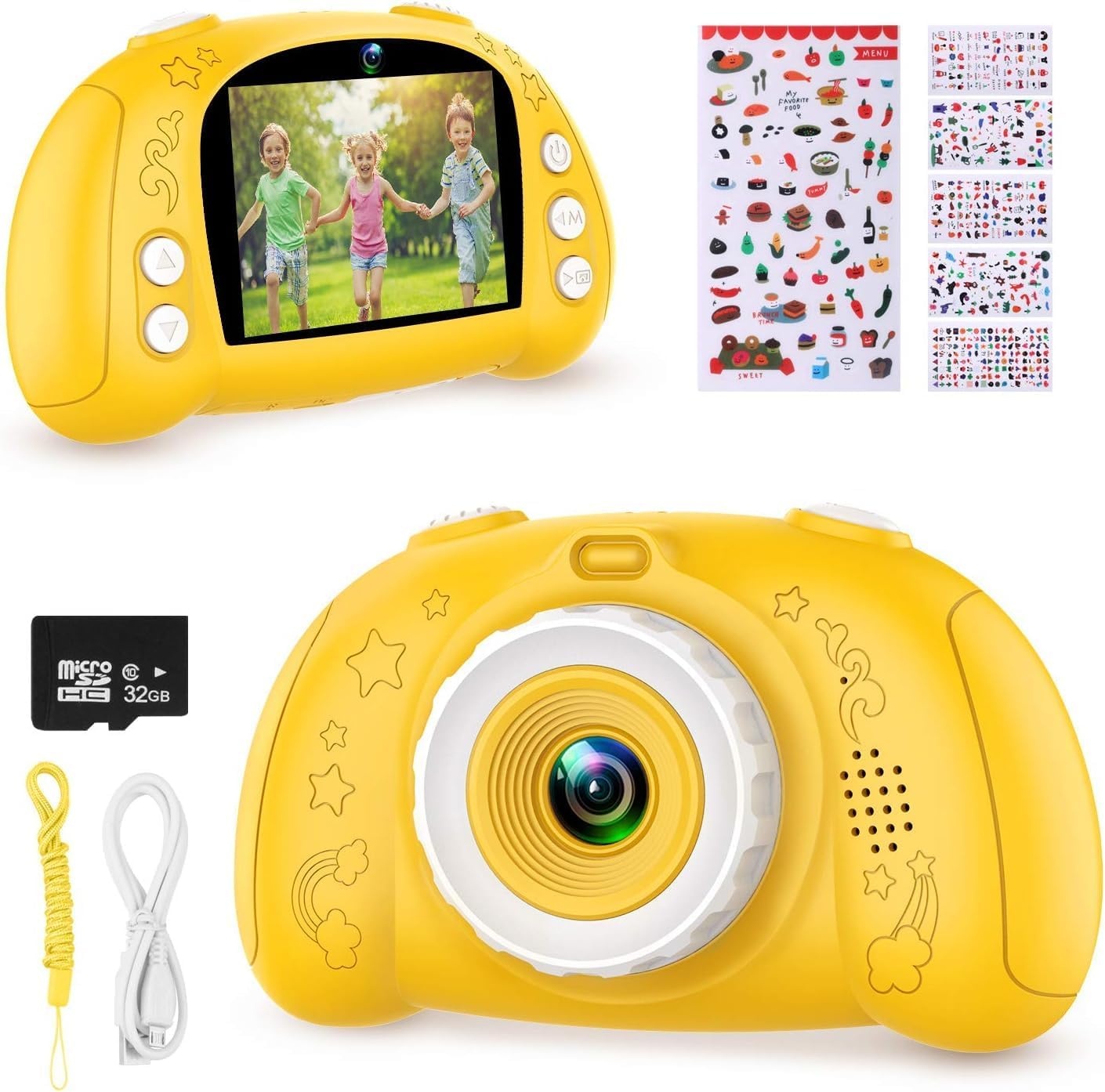 Digitale Kinderkamera Rosa - 12 MP & 32 GB Speicher - bis zu 38% Rabatt