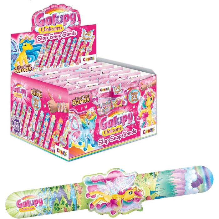 Craze 12x Galupy Einhorn Slap-Armbänder für Kinder - Jetzt bis zu 39% sparen