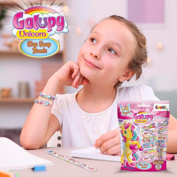 Craze 12x Galupy Einhorn Slap-Armbänder für Kinder - Jetzt bis zu 39% sparen