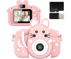 Gofunly Digitale Kinderkamera Rosa 20MP - Jetzt bis zu 35% Rabatt sichern
