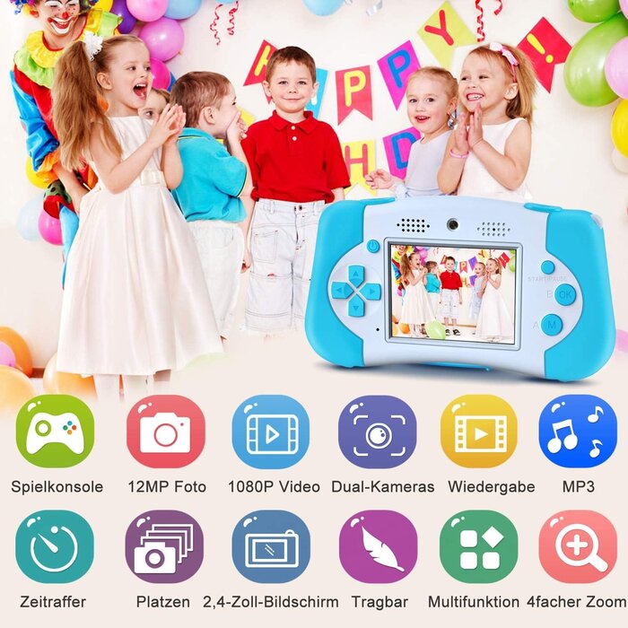 Digitale Kinderkamera & Konsole mit MP3-Player - bis zu 38% Rabatt