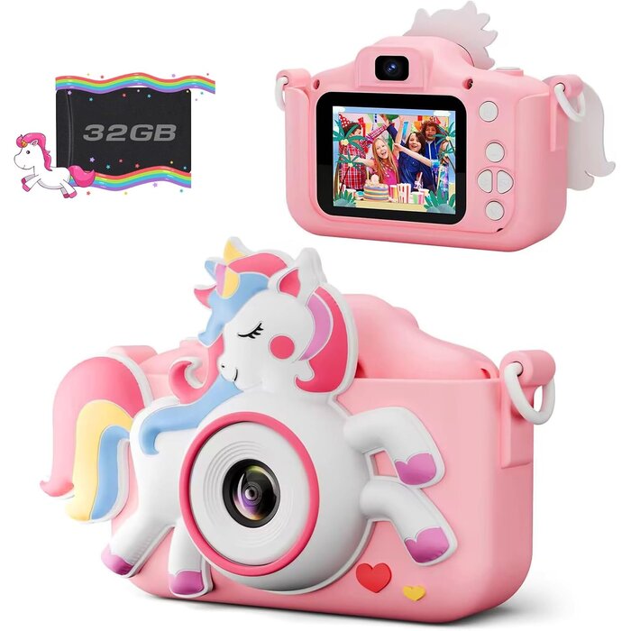 Digitale Kinderkamera 12MP mit 2 Zoll Display - Rosa - bis zu 37% Rabatt