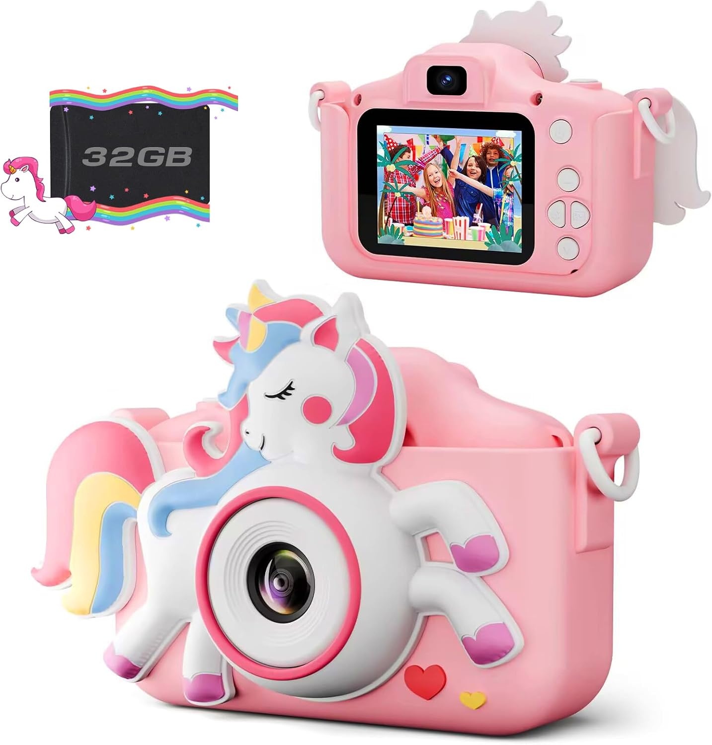 Digitale Kinderkamera 12MP mit 2 Zoll Display - Rosa - bis zu 37% Rabatt