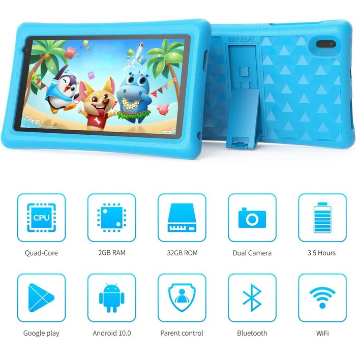 Kinder-Tablet 7 Zoll HD Android - Bis zu 41% Rabatt im Outlet