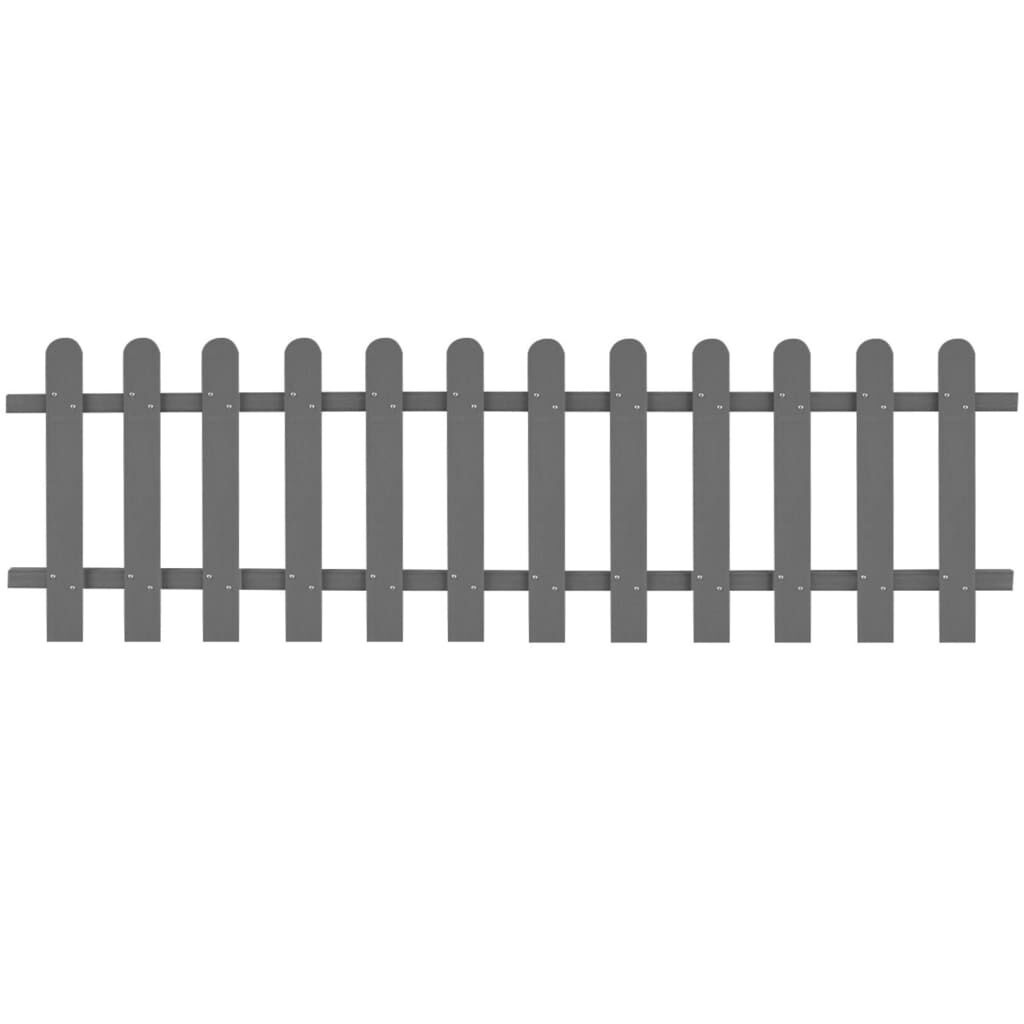 Vidaxl WPC-Gartenzaun 200x60 cm Grau - Jetzt bis zu 57 % Rabatt sichern