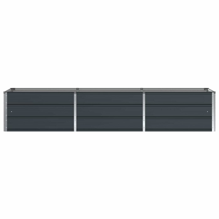 Vidaxl Großer Pflanzkübel aus Stahl, Anthrazit, 240x80x45 cm - bis zu 41% sparen