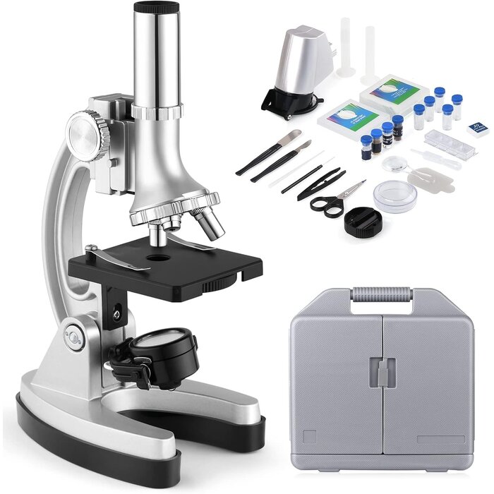 Mikroskop-Set 300x-1200x mit 70-tlg. Zubehör & Koffer - bis zu 40% Rabatt