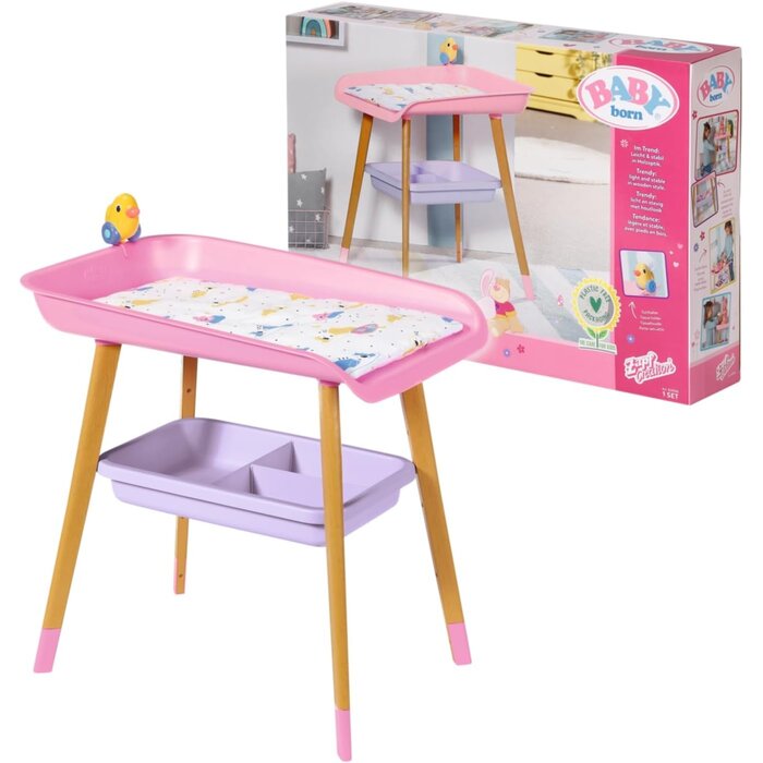 Baby Born Puppenwickeltisch aus Holz Weiß - Rollenspielzeug bis zu 38% günstiger