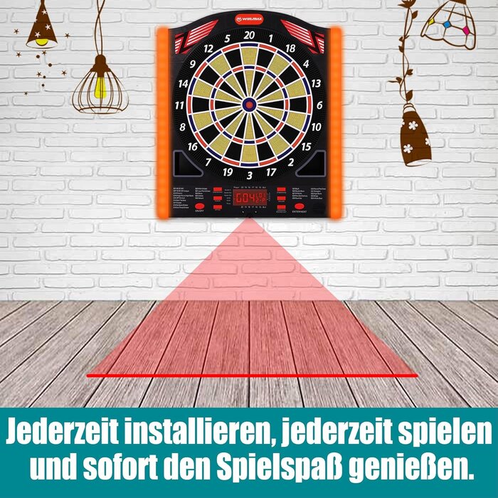 Elektronische Dartscheibe bis 8 Spieler mit Laser-Linie - bis zu 40% sparen