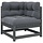 Garten-Ecksofa aus Kiefernholz mit Kissen - Outlet bis zu 36% Rabatt
