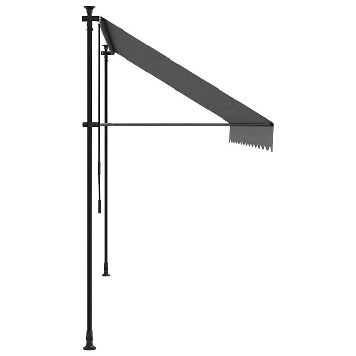 Vidaxl Klemmmarkise 300x150 cm Anthrazit - Bohrlos - bis zu 41% sparen