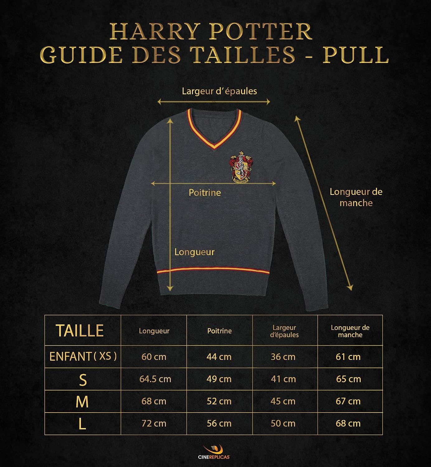 Harry Potter Hogwarts Strickpullover Gryffindor - Grau - Bis zu 35% Rabatt