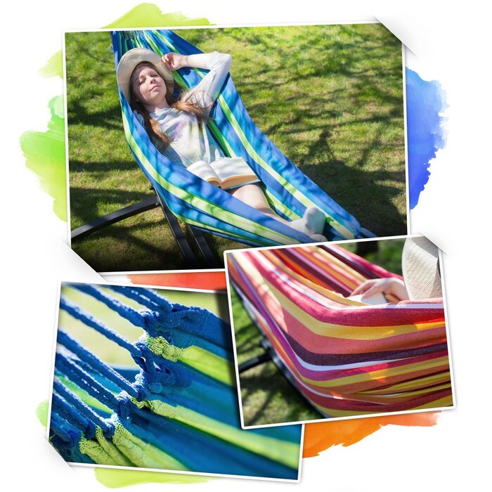 Viking Choice Hängematte 200x160cm - Baumwoll-Mix - Jetzt bis zu 33% Rabatt sichern!