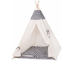 Viking Choice Tipi-Spielzelt Zebra aus Baumwolle - gemütlicher Rückzugsort bis zu 43% günstiger
