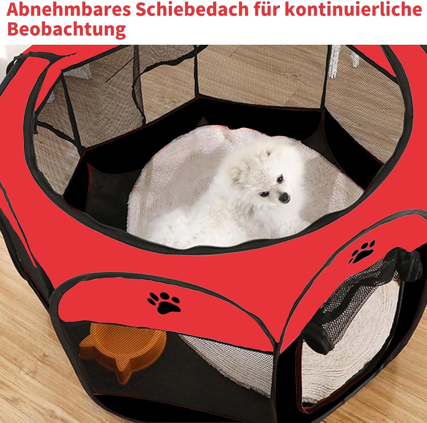 Faltbarer Welpenauslauf 114x114x58cm - Jetzt bis zu 53% reduziert
