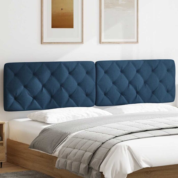 Vidaxl Stilvolles Kopfkissen 200 cm für Betthaupt - Blau - bis zu 34% Rabatt