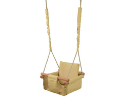 Viking Choice Babyschaukel aus Baumwolle & Holz - Gelb - Bis zu 42% Rabatt