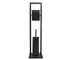 Viking Choice Freistehende WC-Garnitur 2-in-1, Schwarz, 80cm - bis zu 47% sparen