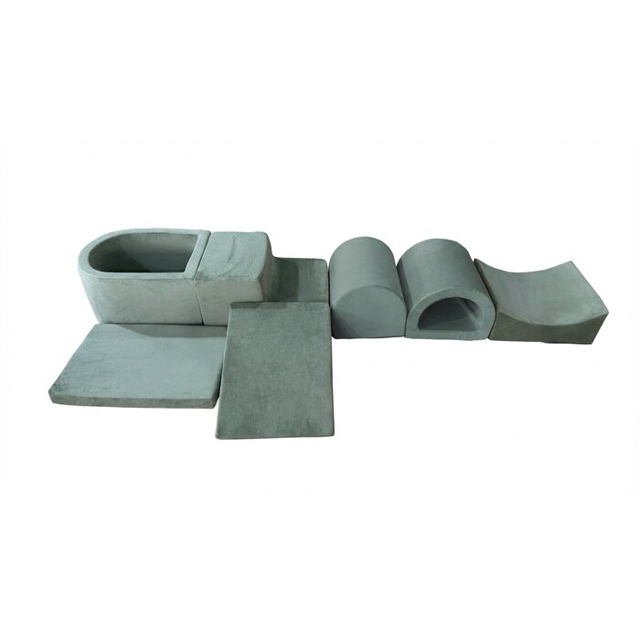 Viking Choice 7-tlg. Schaumstoff-Spielset mit Bällebad & 100 Bällen - Grau - bis zu 47% sparen