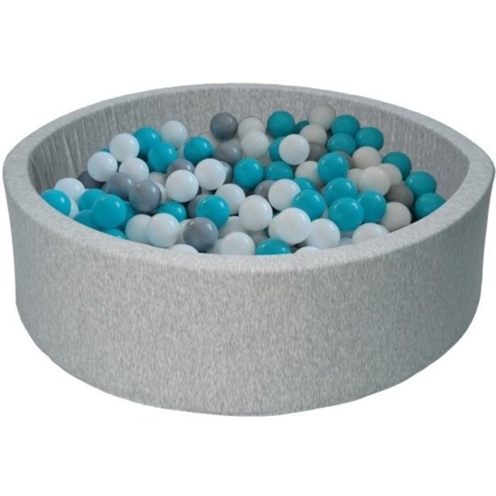 Viking Choice Bällebad 90 cm mit 150 Bällen - Farbe: Weiß/Grau/Türkis - bis zu 40 % Rabatt