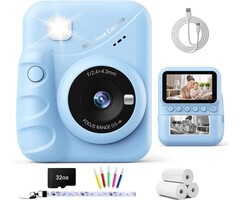 Sofortbildkamera für Kinder mit 48MP & MP3-Funktion - Blau - bis zu 45% sparen