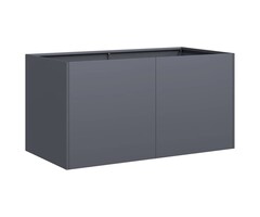 Vidaxl Design-Pflanzkübel aus Stahl, 80x40x40 cm, Anthrazit - bis zu 36% Rabatt