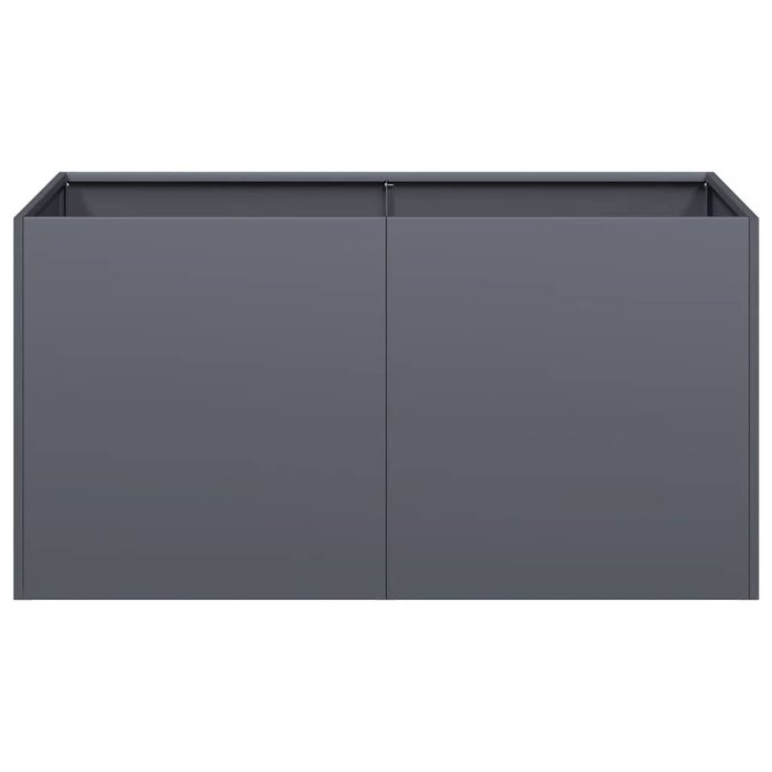 Vidaxl Design-Pflanzkübel aus Stahl, 80x40x40 cm, Anthrazit - bis zu 36% Rabatt