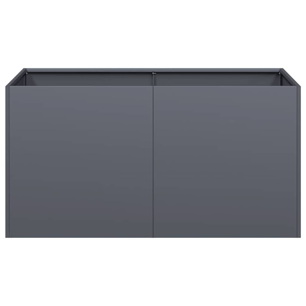 Vidaxl Design-Pflanzkübel aus Stahl, 80x40x40 cm, Anthrazit - bis zu 36% Rabatt